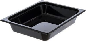 carlisle foodservice products 10420b03 storplus high heat food pan, 2.5" deep, half size, black