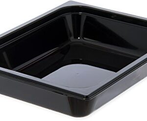 Carlisle FoodService Products 10420B03 StorPlus High Heat Food Pan, 2.5" Deep, Half Size, Black