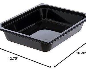 Carlisle FoodService Products 10420B03 StorPlus High Heat Food Pan, 2.5" Deep, Half Size, Black