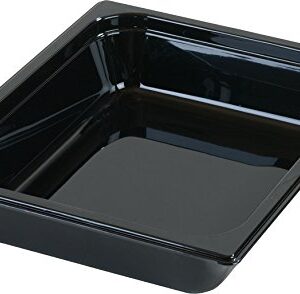 Carlisle FoodService Products 10420B03 StorPlus High Heat Food Pan, 2.5" Deep, Half Size, Black