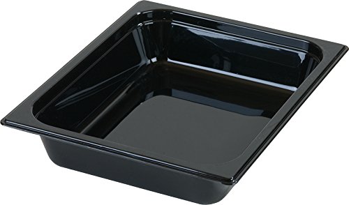 Carlisle FoodService Products 10420B03 StorPlus High Heat Food Pan, 2.5" Deep, Half Size, Black