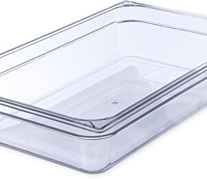 Carlisle FoodService Products StorPlus Plastic Food Pan, 4 Inches, Clear