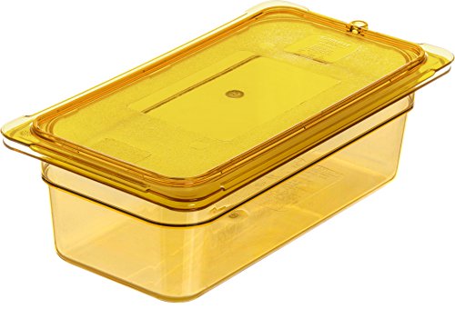 Carlisle FoodService Products 3086113 StorPlus High Heat Food Pan, 4" Deep, Third Size, Amber