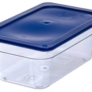 Carlisle FoodService Products Plastic Food Pan 1/4 Size 4 Inches Deep Clear