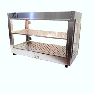 HeatMax Commercial Countertop Food Warmer Display Case With Water Tray 30x15x20