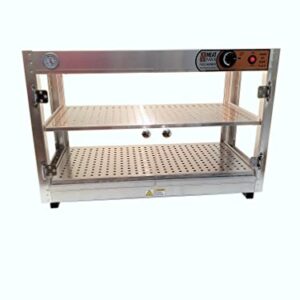 HeatMax Commercial Countertop Food Warmer Display Case With Water Tray 30x15x20