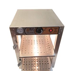 Commercial 110V Countertop Food Warmer Display Case w/ Water Tray 14x14x20 -- MADE IN USA WITH SERVICE AND SUPPORT