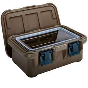 Cambro UPCS160131 Camcarrier UPCS Capacity 1 Full Size 6" Deep Pan Dark Brown Case of 1