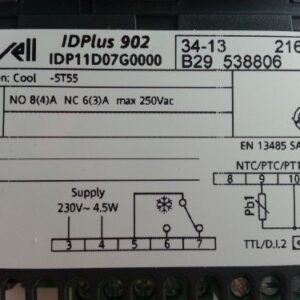 eliwell IDPlus 902 FOR NTC/PTC / PT1000 8A 230Vac