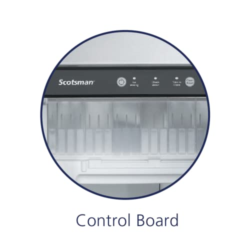 Scotsman CU50PA-1 Undercounter Ice Gourmet Cube-Style Maker with Bin, Stainless Steel, 115-Volts, NSF