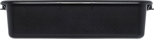 Carlisle FoodService Products N4401003 Comfort Curve™ Ergonomic Wash Basin Tote Box, 5" Deep, Black