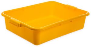 cfs n4401004 comfort curve ergonomic wash basin tote box, 5" deep, yellow