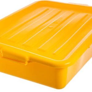 CFS N4401004 Comfort Curve Ergonomic Wash Basin Tote Box, 5" Deep, Yellow