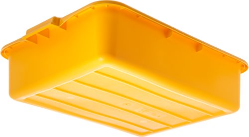 CFS N4401004 Comfort Curve Ergonomic Wash Basin Tote Box, 5" Deep, Yellow