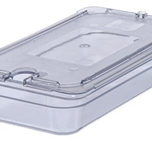 Carlisle FoodService Products Plastic Food Pan 1/3 Size 2.5 Inches Deep Clear