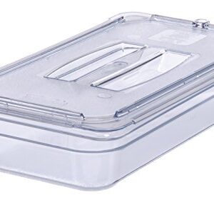 Carlisle FoodService Products Plastic Food Pan 1/3 Size 2.5 Inches Deep Clear