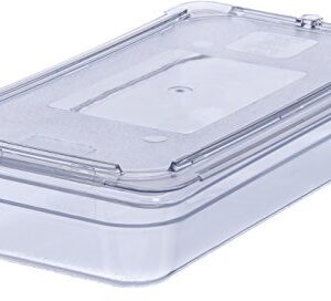 Carlisle FoodService Products Plastic Food Pan 1/3 Size 2.5 Inches Deep Clear