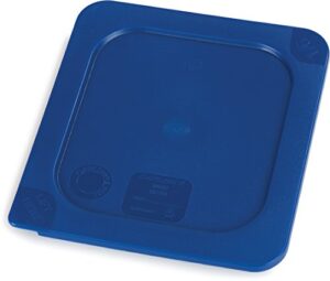 carlisle foodservice products 3058260 smart lids sixth size polyethylene lid, dark blue