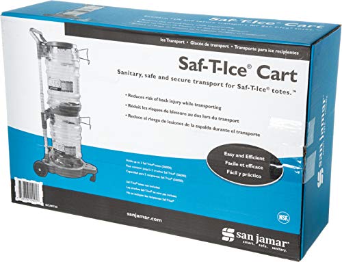 San Jamar SICART60 Saf-T-Ice Cart for use with 2 Saf-T-Ice SI6000