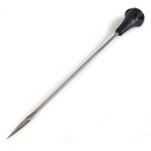 ultrasource trussing needle/fish bait stringer, stainless steel, 12"