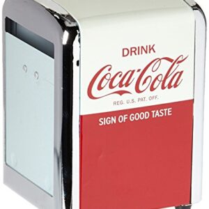 Tablecraft Coca-Cola Napkin Dispenser, Half, Red