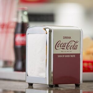 Tablecraft Coca-Cola Napkin Dispenser, Half, Red