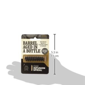 4 Pack-Barrel Aged in a Bottle Oak Infusion Spiral-Barrel Age Whiskey, Rum, Wine