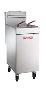 vulcan lg400-1 45-50 lb. capacity free-standing natural gas fryer