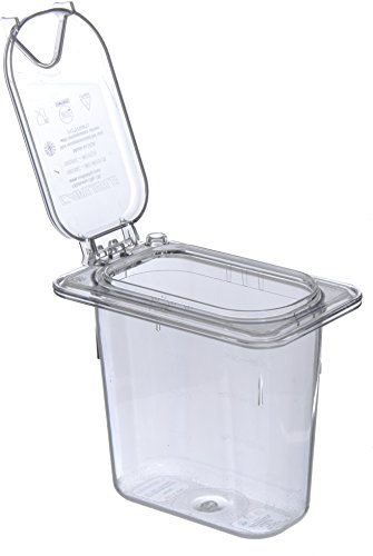 Carlisle FoodService Products 3068807 Plastic Food Pan, 1/9 Size, 6 Inches Deep, Clear