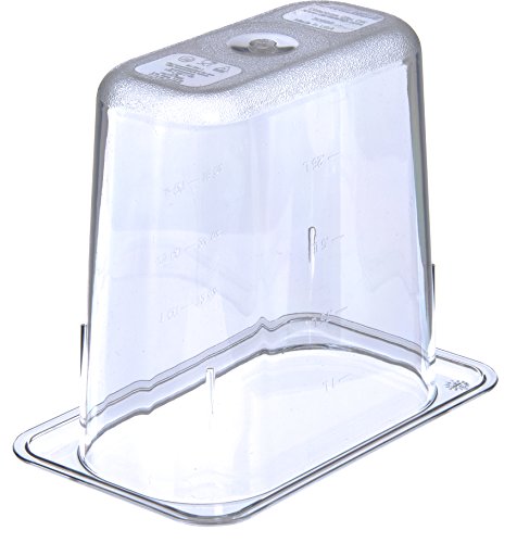 Carlisle FoodService Products 3068807 Plastic Food Pan, 1/9 Size, 6 Inches Deep, Clear