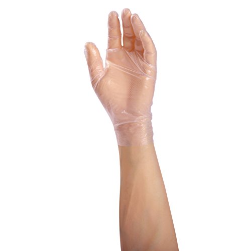 AmerCare C2 Hybrid Powder Free Gloves, Diamond Grip, Medium, Case of 1000