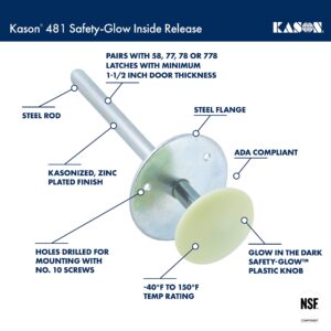 Kason 0481C Safety Glow Inside Release, 10481C00600