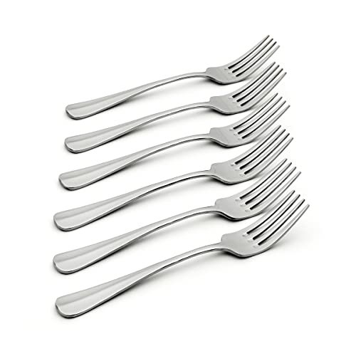 Oneida Savor Everyday Flatware Dinner Forks, Set of 6, 18/0 Stainless Steel, Silverware Set, Dishwasher Safe
