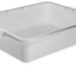 Carlisle FoodService Products N4401002 Comfort Curve™ Ergonomic Wash Basin Tote Box, 5" Deep, White