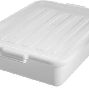 Carlisle FoodService Products N4401002 Comfort Curve™ Ergonomic Wash Basin Tote Box, 5" Deep, White