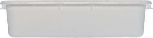 Carlisle FoodService Products N4401002 Comfort Curve™ Ergonomic Wash Basin Tote Box, 5" Deep, White