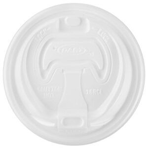 dart 16rcl white optima reclosable lid for foam cups and containers (1 packs of 100) by dart.