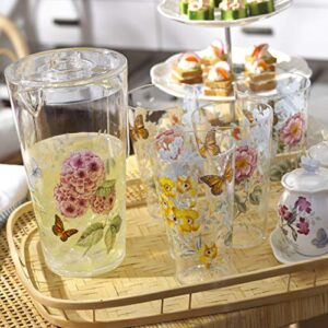 Lenox Butterfly Meadow Melamine 4 Piece Highball, 1.4 LB, Multi