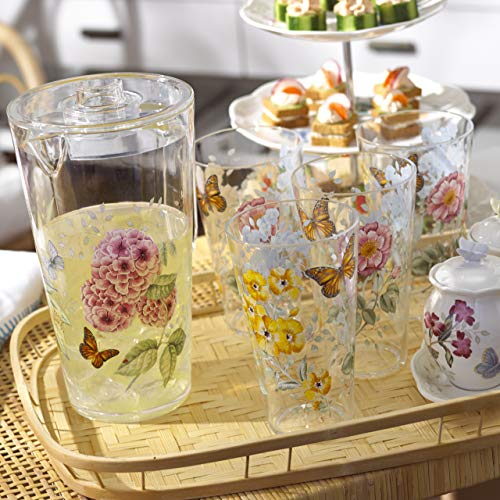 Lenox Butterfly Meadow Melamine 4 Piece Highball, 1.4 LB, Multi