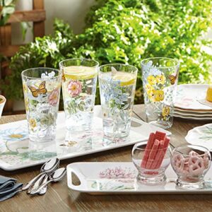 Lenox Butterfly Meadow Melamine 4 Piece Highball, 1.4 LB, Multi