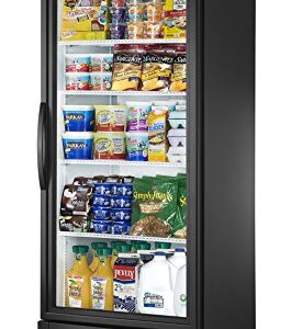 True GDM-23-HC-LD Single Swing Glass Door Merchandiser Refrigerator with Hydrocarbon Refrigerant and LED Lighting, Holds 33 Degree F to 38 Degree F, 78.625" Height, 29.875" Width, 27" Length