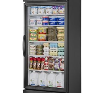 True GDM-26-HC-LD Single Swing Glass Door Merchandiser Refrigerator with Hydrocarbon Refrigerant and LED Lighting, Holds 33 Degree F to 38 Degree F, 78.625" Height, 29.875" Width, 30" Length