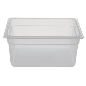 Cambro Food Pan, 1/2 Size, 6'' Deep, Translucent Polypropylene, Nsf