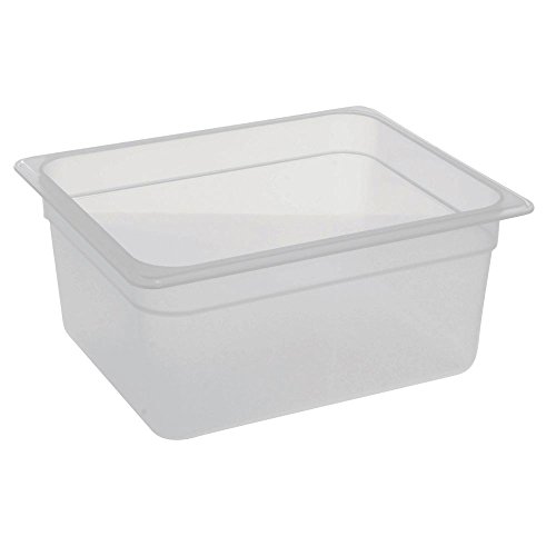 Cambro Food Pan, 1/2 Size, 6'' Deep, Translucent Polypropylene, Nsf