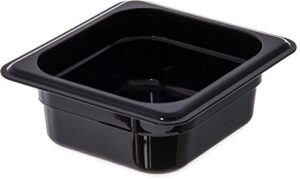 cfs 3068303 storplus sixth size food pan, polycarbonate, 2.5" deep, black