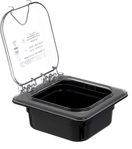 CFS 3068303 StorPlus Sixth Size Food Pan, Polycarbonate, 2.5" Deep, Black