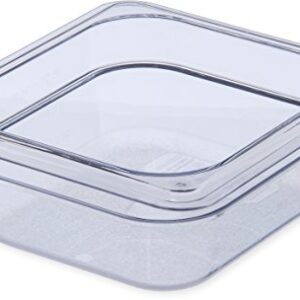 Carlisle FoodService Products 3068307 Plastic Food Pan, 1/6 Size, 2.5 Inches Deep, Clear