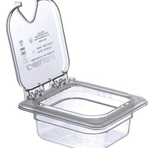 Carlisle FoodService Products 3068307 Plastic Food Pan, 1/6 Size, 2.5 Inches Deep, Clear
