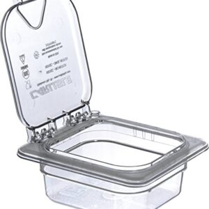 Carlisle FoodService Products 3068307 Plastic Food Pan, 1/6 Size, 2.5 Inches Deep, Clear