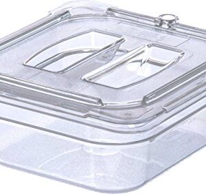 Carlisle FoodService Products 3068307 Plastic Food Pan, 1/6 Size, 2.5 Inches Deep, Clear